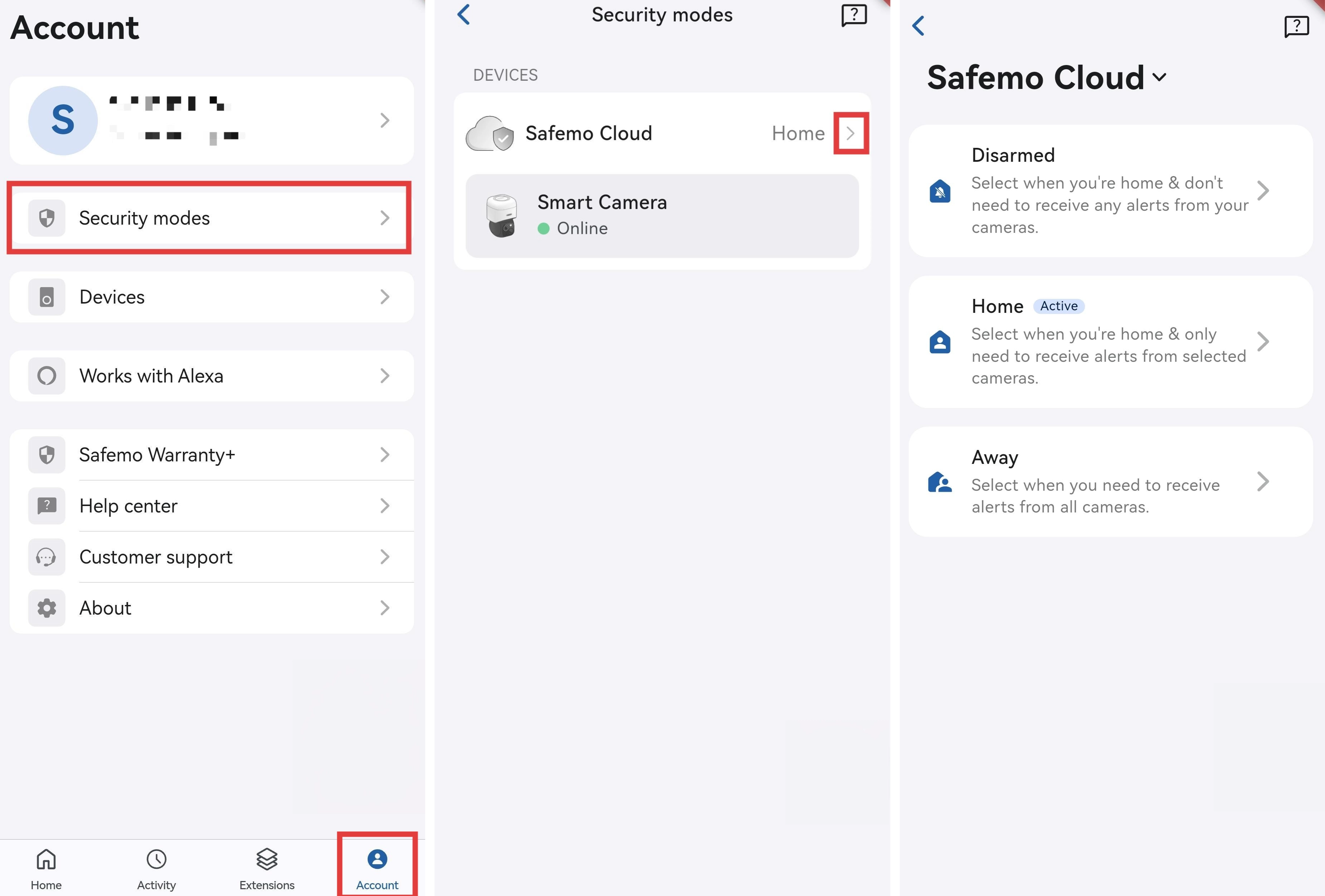 security modes menu.png